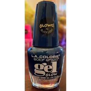 LA Colors Color Craze Gel Glows Nail Polish -13ml 0.44oz-  #342 Underworld NEW